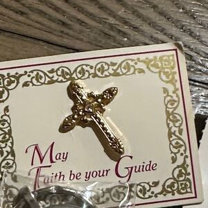 Inspirational Jewelry Set with Cross and Pins NWT pick your set  unisex